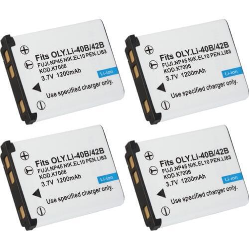 LI42B LI 42B LI-42B NP45 np 45 battery for fujifilm en-el10 en el10 for nikon for OLYMPUS U710 FE230 FE340 FE290 FE360 li 40b