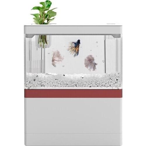 Mini aquarium Small fish tank small desktop creative landscaping package ecological tank micro landscape bucket