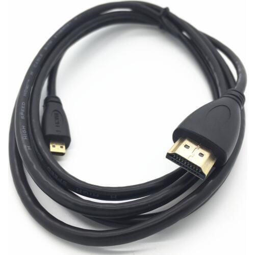 NEW HDMI Male To Micro HDMI Adapter Converter Cable Cord for Nikon DL18-50 F/1.8-2.8 KeyMission 360 170