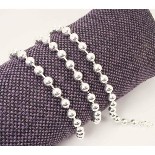 Johnny Deep Ball Chain Necklace Men and Women Knitting Model Luxury Jewelry 925 Sterling Silver Ornament Trappings HipHop