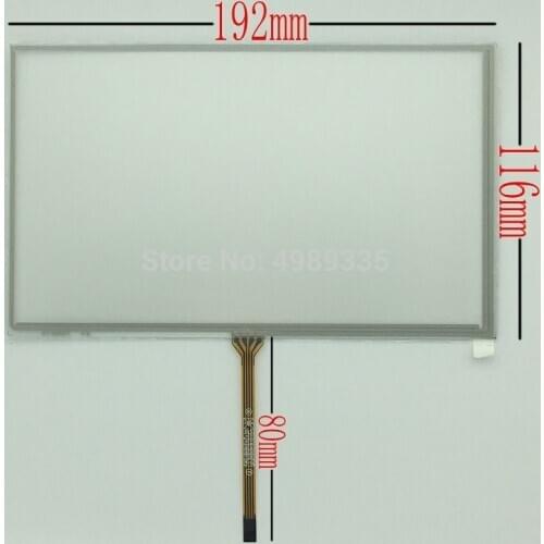 8-inch resistive touch screen panel 4-wire st08001for car DVD GPS navigation handheld device touch screen 192X116mm