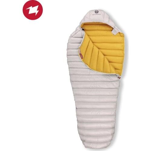 AEGISMAX Offical Leto Sleeping Bag Ultra Dry Goose Down Mummy Ultralight Waterproof Camping Sleeping Bag Outdoor Hiking Nano