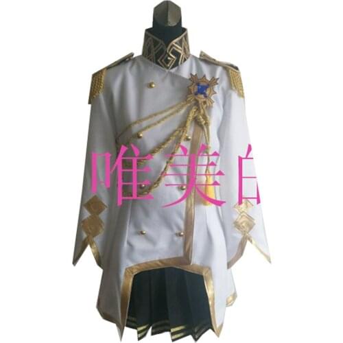 Fate/Grand Order FGO Elizabeth Bathory Athletic Military Cosplay Costume Halloween Party Uniform Outfit Custom Made Any Size