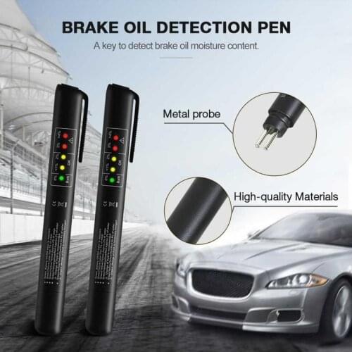 Brake oil detection pen Brake fluid Brake Oil Testing Pen Brake Fluid Tester Check Liquid LED Display Testing Mositure Car Acces