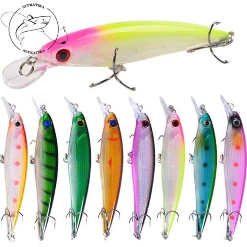 3D EyesAnti-Corrosion Bionic Freshwater Fishing Lure Hard Bait 13.4G/11CMArtificial Minnow High Quality Plastic Fishing Bait