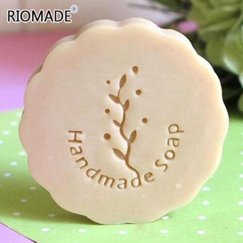 Creative Olive Handmade Soap Stamp Plant Pattern Transparent Natural Plexiglass Soap Seal With Handle Acrylic Chapter Custom
