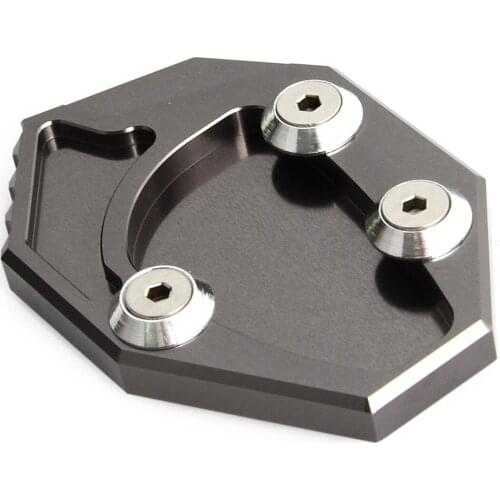 Parking Kickstand Pedal Extension Sidestand Pad Enlarge Plate Holder For Kawasaki Ninja GTR1400 ZX14R ZZR1400 /Concours 14 08-15