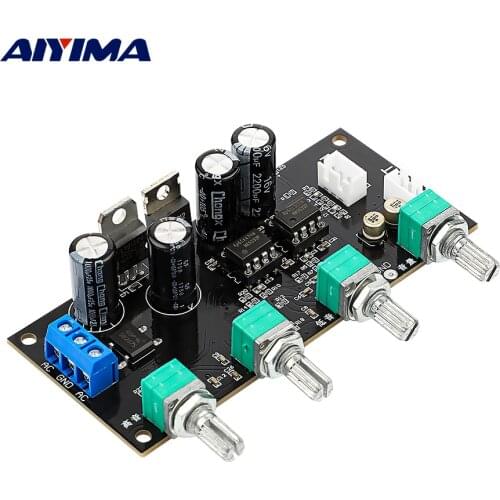 AIYIMA NE5532 Amplifier Tone Preamp Board Treble Bass Midrange Volume Tone Control Adjustment Pre-amplifier For Power Amplifier