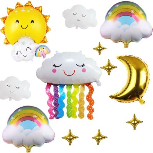 Moon Star Aluminum Foil Balloon Birthday Party Wedding Festival Ballon Silver Gold Baby Shower Globos Gift Classic Toy