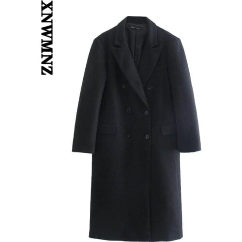 XNWMNZ Womens Black Coats