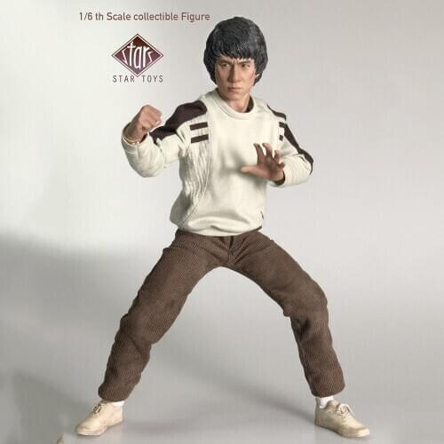 In Stock Collectible 1/6 Jackie Chans Police Force Full Set Action Figure Police Story Set STT-001 Model for Fans Holiday Gifts