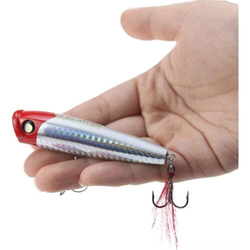 1pcs Floating Popper Fishing Lure 15g 8.5cm Topwater Wobblers Fish Lure Artificial Hard Bait Crankbait for Fishing Bass Tackle