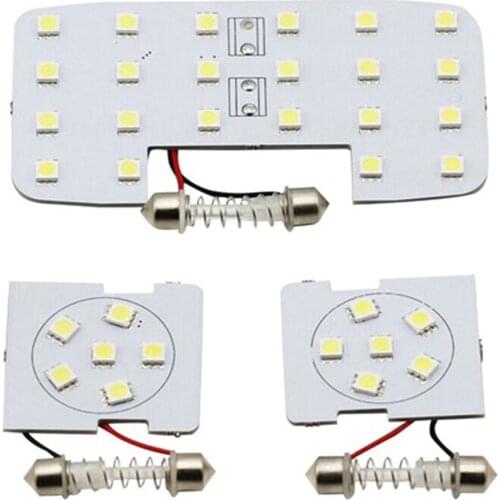 3PCS/Set Car reading lights dome lamps LED interior suitable For KIA RIO K2 2006-2017 for Hyundai solaris Verna