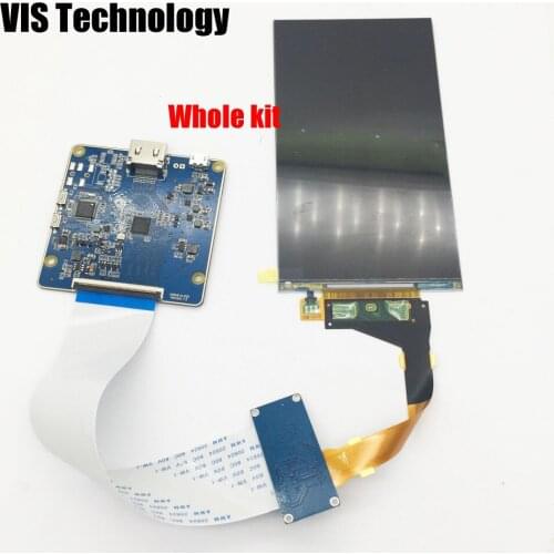 5.5 inch 2560*1440 2K LCD Screen LS055R1SX04+ HDMI to MIPI driver controller V1.2 for replacement for Wanhao duplicator 7