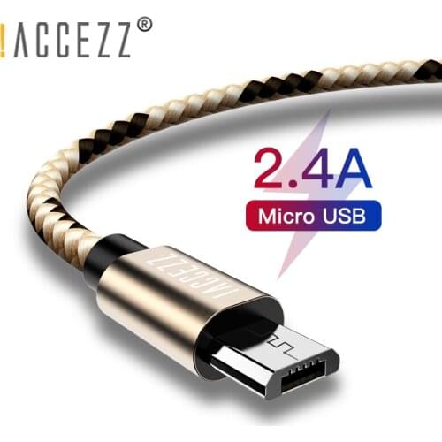 !ACCEZZ USB Sync Charging Cable Micro USB For Xiaomi For Samsung Galaxy S7 S6 For Huawei Android Phone Fast Charger Cord Line
