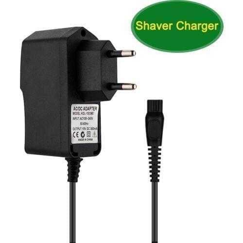 1PC 15V 0.36A/360mA/5.4W 2-Prong EU Plug AC Power Adapter Shaver Charger for Electric PHILIPS Shaver HQ8505 HS8020 HQ8875 S20