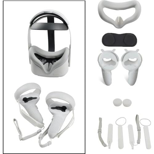 VR Accessories Protective Cover For Oculus Quest 2 VR Touch Controller Case Knuckle Strap Handle Grip For Oculus Quest 2