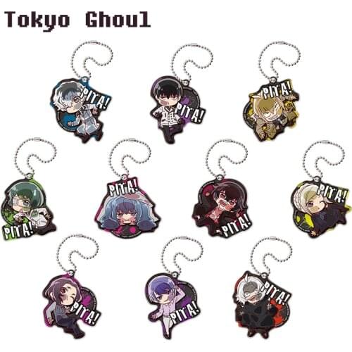 Anime Tokyo Ghoul Kaneki Ken Kirishima Touka Kamishiro Rize Bags Pendant Keychain Acrylic Stand Model Figure Bag Charm Gifts
