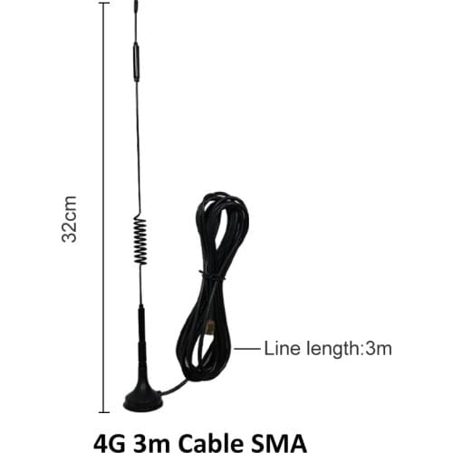 Antenna antena 4g cellular booster car para modem sma 3g hf telephone longo alcance signal router lte gsm carro