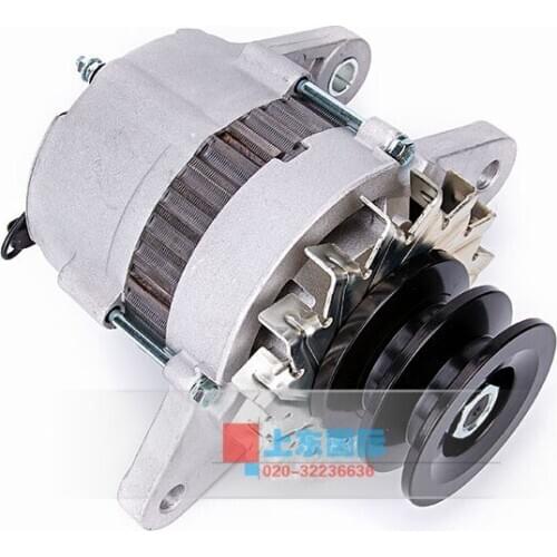 Free shipping Sumitomo SH120C2 KOBELCO SK120-1 generator 4BD1 engine motor24V 30A double pulley excavator digger parts