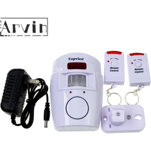 Wireless PIR Infrared Motion Sensor Detector 2pcs Remote Controllers Door Window Anti-Theft Home Alarm Security Systems