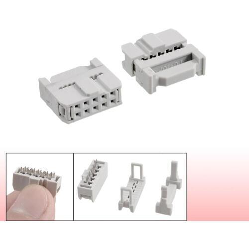 Cheap Strain Relief Sockets Best Connectors Plugs IDC Socket Connector FC-10P
