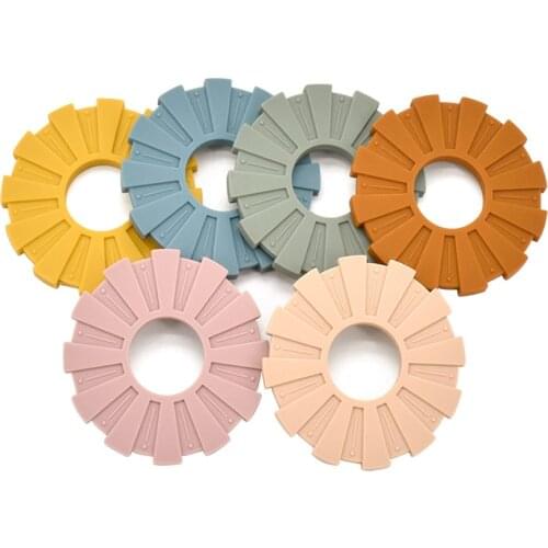 BPA Free Baby Teether Toys The Sun Silicone Bead Nipple Clip Pendant Teether BPA Free Edible Teeth Nursing Accesorios Baby Goods