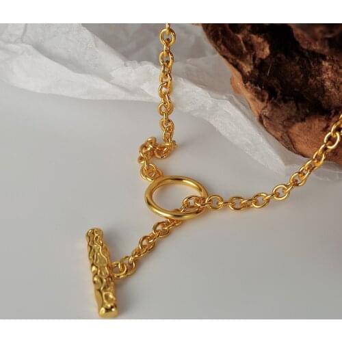 Designer Neck Chain 100% Real 925 Silver Necklace Gold/Silver Colors Fine Silver Necklaces For Women Jewelry Gifts