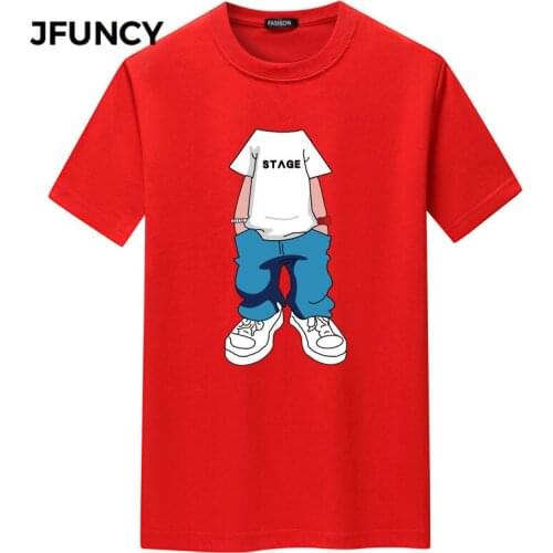 JFUNCY Oversized Men T-shirts Harajuku Graphic T Shirt Summer Mens T-shirt Man Short Sleeve Casual Loose Tops Camisetas Camisa
