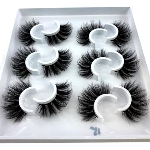 HBZGTLAD 2/4 pairs natural false eyelashes fake lashes long makeup 3d mink lashes eyelash extension mink eyelashes for beauty