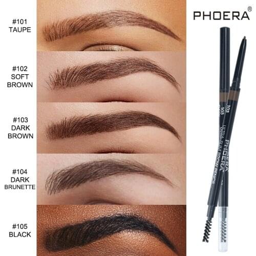 1PC 2 In 1 Double Head Eyebrow Pen Natural Waterproof Long Lasting Not Fading With Brush Eyebrow Pencil Makeup Cosmetics TSLM2