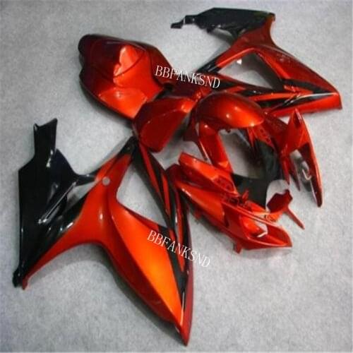 Injection Fairing kits for Suzuki GSXR 600 2006 2007 GSXR600 750 motorcycle sport fairings set GSXR750 K6 06 07 red black