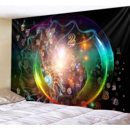 Beautiful starry tapestry Mandala wall tapestry Hippie witchcraft living room home decoration Bohemian art decoration