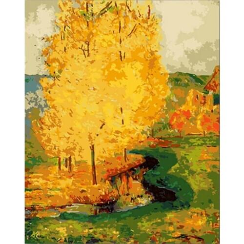 Beautiful Scenery DIY Digital Van Gogh Painting By Number Modern Wall Art Canvas Acrylic Painting Unique Gift Home Decor 60x75cm