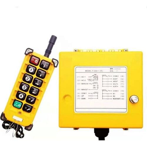 Multi-function wireless crane remote control switch transmitter and receiver