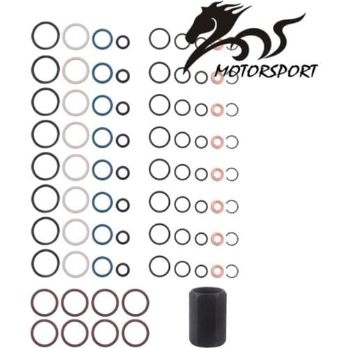 Oil Rail Leak Repair Kit Tool O-rings & Injector Seal For Ford 6.0L Powerstroke