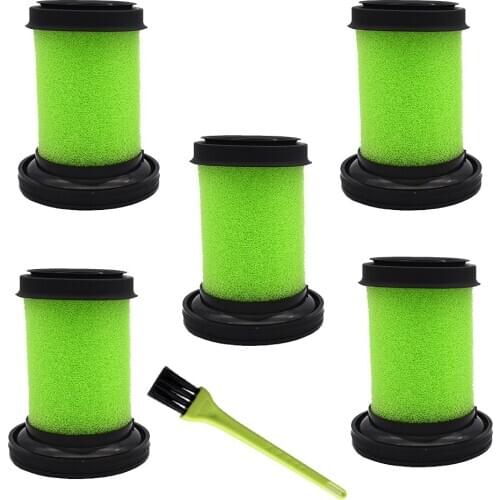 5 PACK Washable Foam Filter Kit for Gtech Multi Plus Mk2 Cordless Vacuum Cleaners Dust Filter Parts