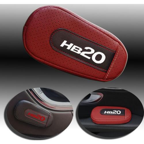 Seat Supports for Hyundai HB20 Soft Leather Leg Cushion Knee Pad Armrest pad Seat Supports Car Seat Accessories