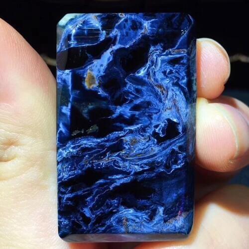 Natural Blue Pietersite Pendant Namibia Gemstone Peter Stone Necklace Jewelry Ornament