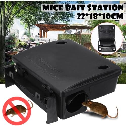 Professional Rat Bait Station Rodent Poison Boxes Mice Pest Control Bait Box Trap Key Home