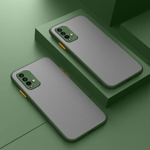 Matte Shockproof Silicone case For Redmi 9T 9C NFC 9AT 9A 9 Funda Redmi Note 10 Pro 9S 9 8 8T Matte protective Coque