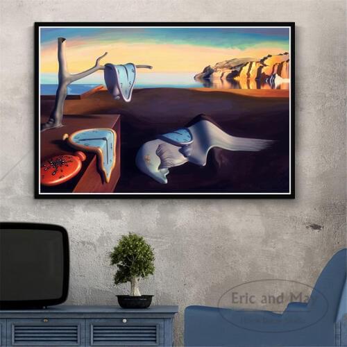 Psychedelic Salvador Dali Surrealism Abstract Canvas Painting Posters And Prints Wall Art Picture Decorative Home Decor Plakat