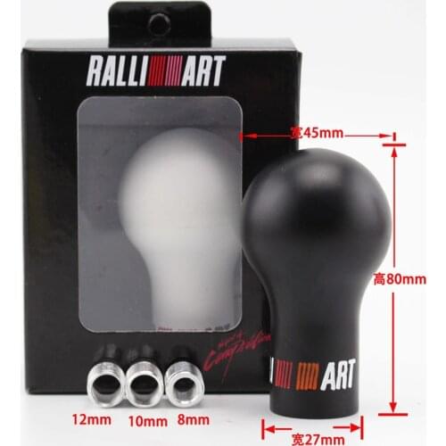RALLIART 5/6 Speed Resin Gear Shift Knob Racing Shifter Lever Knob for Mitsubishi etc