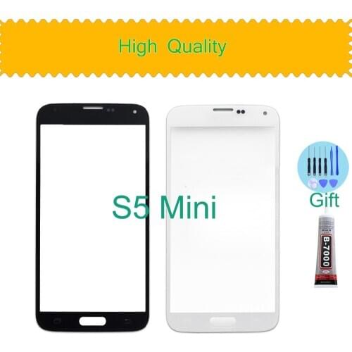 S5Mini TouchScreen For Samsung Galaxy S5 Mini G800 G800F G800H Touch Screen Front Panel Glass Lens Outer Replacement
