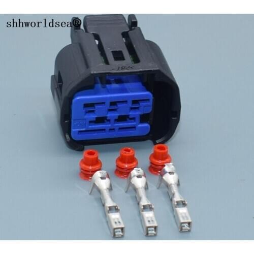 Shhworldsea 3 Pin 1.5mm Car Engine Sensor plug Auto Waterproof Wire Harness Female Connector for HYUNDA