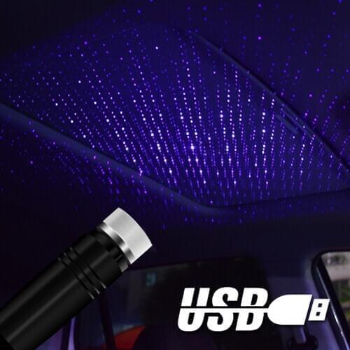 LED Car Roof Star Night Light USB Decorative Lamp For kia mazda Renault Abarth Opel SAAB Daewoo Alfa Romeo Dacia LADA
