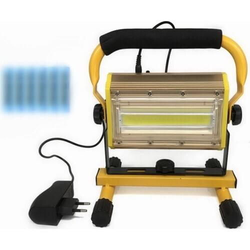 Ultra Bright 100W COB LED Portable Searchlight Flood Light Aluminium Durable Gardening Lamp Rechargeable LED Emergency Light