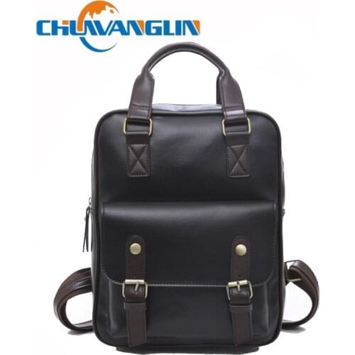 Chuwanglin Women Backpacks Students School Bags for Teenage Girls Waterproof Vintage Laptop Leather Big Travel Backpack 3181027