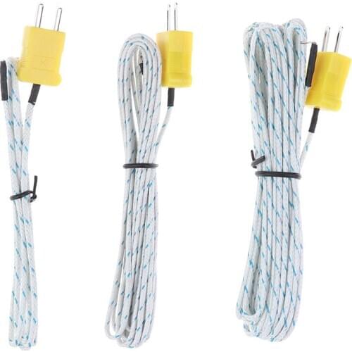 1M/3M/5M Long Wire Temperature Test K-type TP-01 Thermo Sensor Probe For TM-902C TES-1310