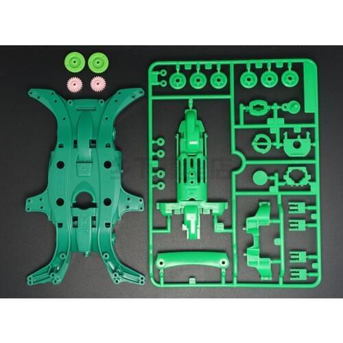 2 Sets Homemade MA Chassis with 3.5:1 Gears Spare Parts for Tamiya Mini 4WD Racing Car Model